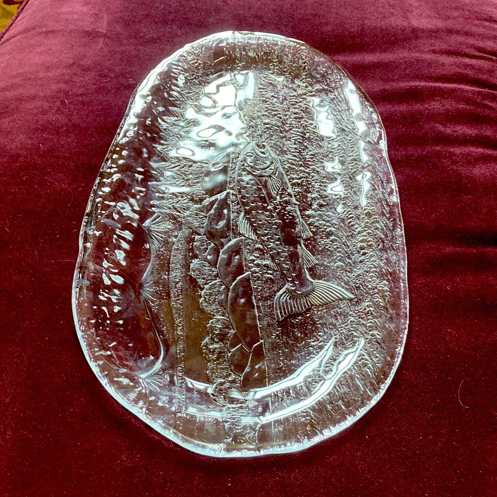 Beautiful glass platter